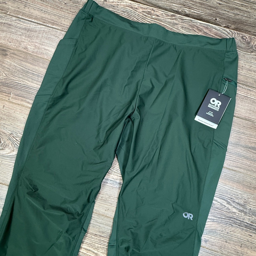 Outdoor Research Mens XXL Deviator Hybrid Wind Pants Grove Green‎ 300500 NEW